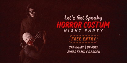 Night Growl Font Poster 12