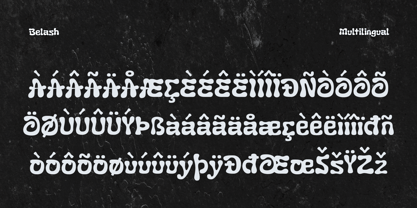 Belash Font Poster 4