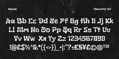 Belash Font Poster 3