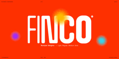 Finco Font Poster 1