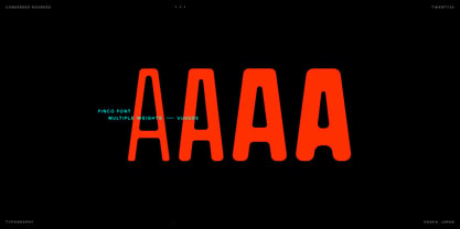 Finco Font Poster 7