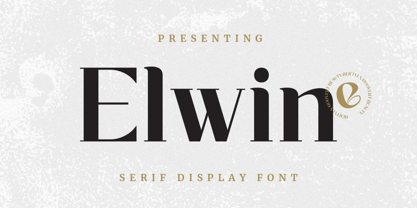 Elwin Font Poster 1