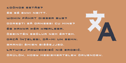 Artillery Font Poster 3