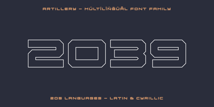 Artillery Font Poster 8