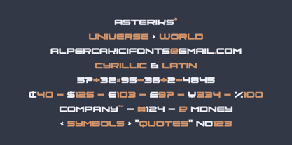 Artillery Font Poster 9
