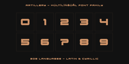 Artillery Font Poster 11