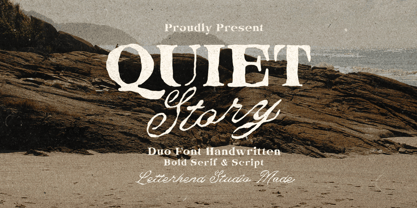 Quiet Story Font Poster 1