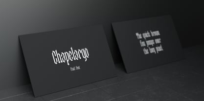 Chapelargo Font Poster 9