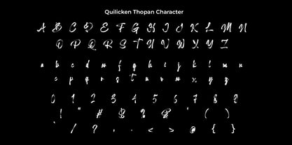 Qulicken Thopan Font Poster 8