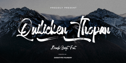 Qulicken Thopan Font Poster 1