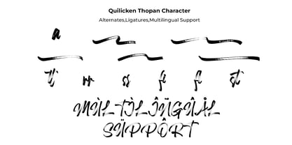 Qulicken Thopan Font Poster 9