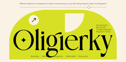 Oligierky Font Poster 1