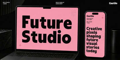 Gastilo Font Poster 3