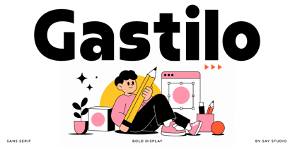 Gastilo Font Poster 1