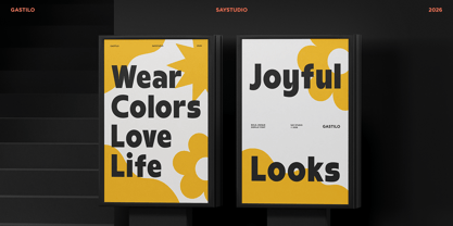 Gastilo Font Poster 6