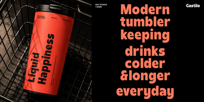 Gastilo Font Poster 7
