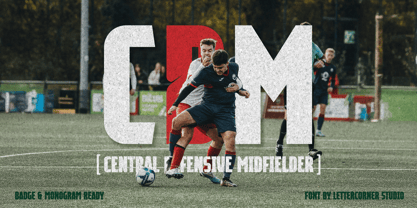 Defensive Midfielder Font Poster 6