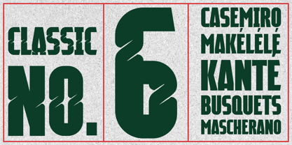 Defensive Midfielder Font Poster 7