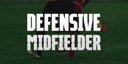 Defensive Midfielder Font Poster 1