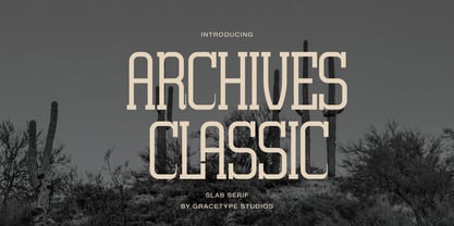 Archives Classic Font Poster 1