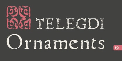 Telegdi Ornaments Font Poster 1