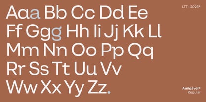 Amigavel Font Poster 4