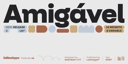 Amigavel Font Poster 1