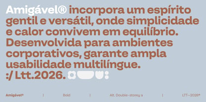 Amigavel Font Poster 3