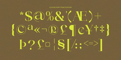 Clucks Font Poster 10