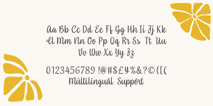 Daisy Stitch Font Poster 8