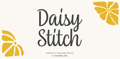 Daisy Stitch Font Poster 1