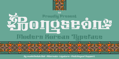 Bongseon Font Poster 1