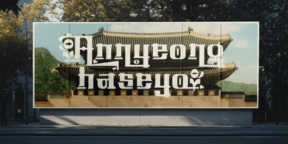 Bongseon Font Poster 2