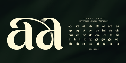 Ladya Font Poster 12