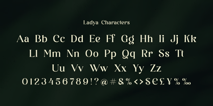 Ladya Font Poster 8