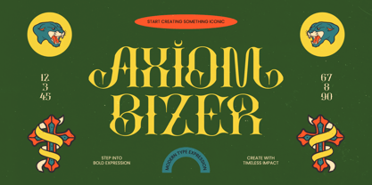 Axiom Bizer Font Poster 1