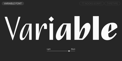 TT Nooks Script Font Poster 5