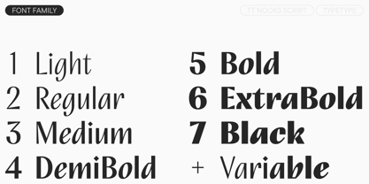 TT Nooks Script Font Poster 4