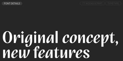 TT Nooks Script Font Poster 3