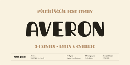 Averon Font Poster 1