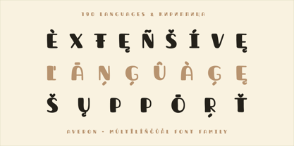 Averon Font Poster 8