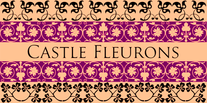 Castle Fleurons Font Poster 1