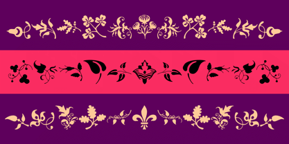 Castle Fleurons Font Poster 3