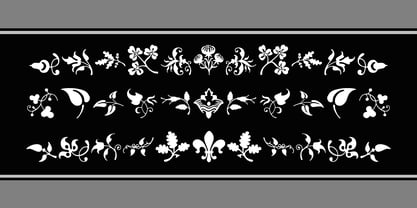 Castle Fleurons Font Poster 5