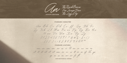 Joseph Watson Font Poster 9
