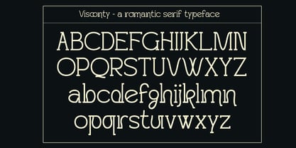 Visconty Font Poster 8