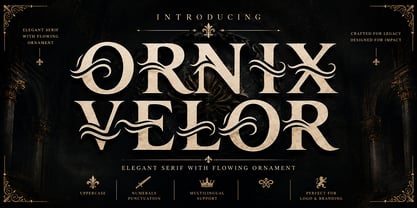 Ornix Velor Font Poster 1