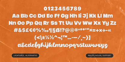 Friend Bestie Font Poster 8