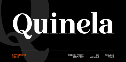 Quinela Font Poster 1