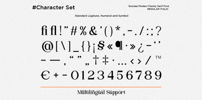 Quinela Font Poster 12